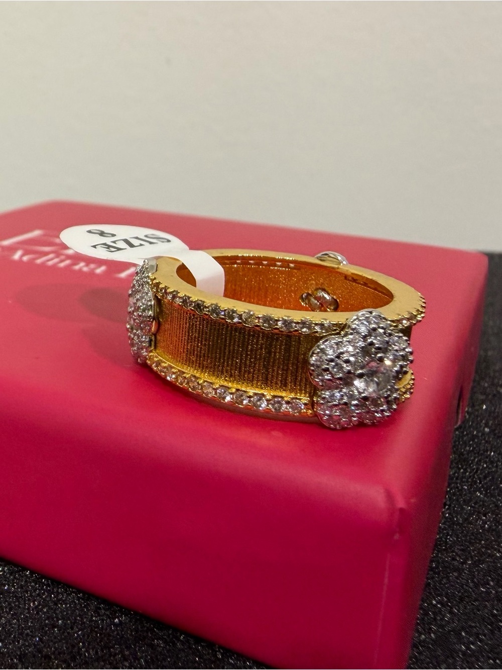 Eden By Adina Gold Crystal-Accent Women's Band Ring - Luxury